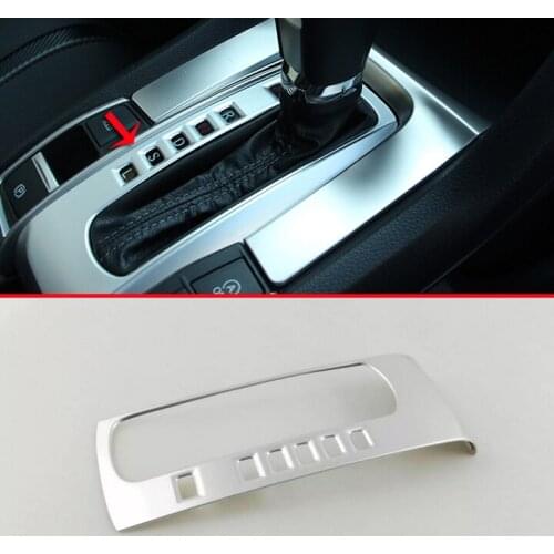 ABS Pearl Chrome Interior Gearshift Knob Trim For Honda Civic 2016 2017