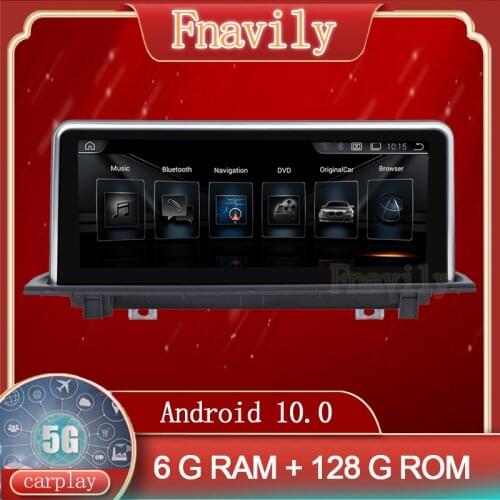 Fnavily Android 10 Car Radio For BMW X1 F48 Multimedia System Autoradio Dvd Player GPS touch screen navigation 10.25" 2016-2019