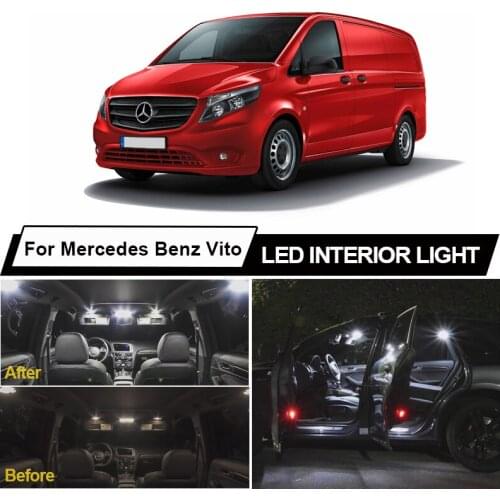 Canbus No Error Interior LED Reading Dome Trunk Light Kit For Mercedes Benz Vito W638 W639 W447 1996-2018 Car Lamp Accessories