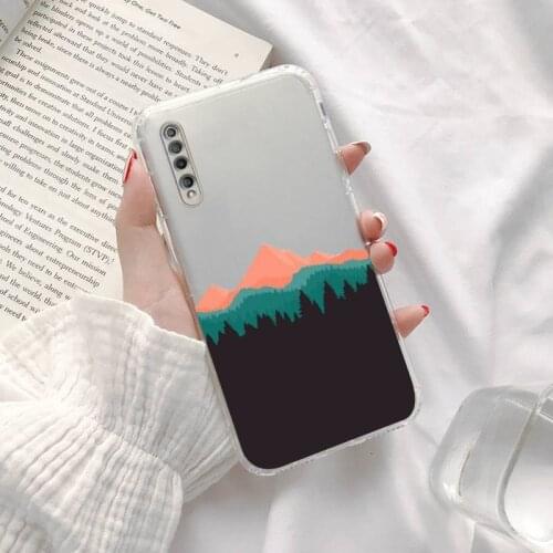 Hand Painted Landscape Phone Case Transparent For Xiaomi Redmi K30 10T 10X 9 9A 8 8A 7 7A 6 K40 T S PRO 5G