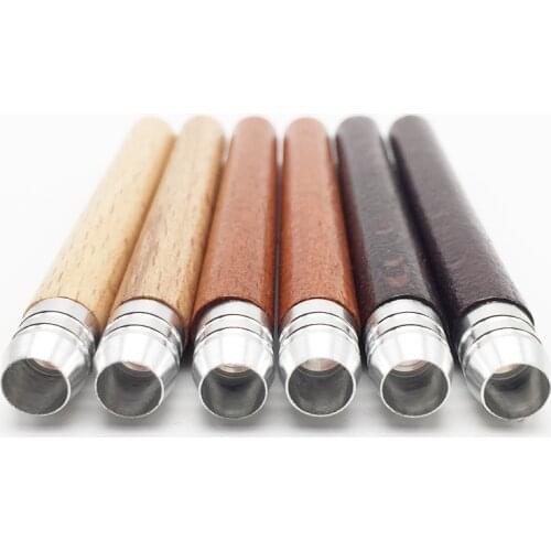 Wood One Hitter Smoking Pipe 80mm and55mm Standard Taster Bat Pipes Cigarette Holder Dugout Pipe