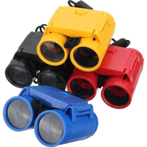 Outdoor Kid Children Magnification Toy Binocular Telescope With Neck Strap 4 Colors Camping Hiking Entertainment Party