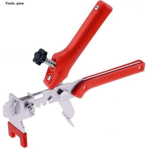 Tile Leveler Push Pliers Tile Leveler Construction Building Auxiliary Tool Red Stainless Steel Plier