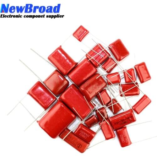 10PCS 63V 100V 250V 400V 450V 630V 2000V CBB Polypropylene film capacitor 101 103 104 105 125J 221 222 223 224 225 332 333 334