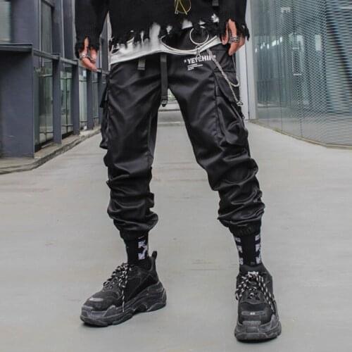 Men Hip Hop Joggers Casual Pants Fitness Men Sportswear Tracksuit Sweatpants Trousers Black Jogger Track Pants