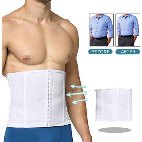 Man Shaper Waist Trainer Cincher Corset Male Body Modeling Belt Tummy Slimming Strap Fitness Shapewear