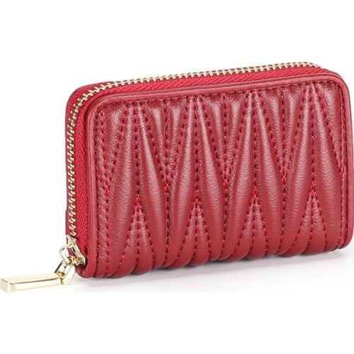 New Arrivals Sheepskin Lady Card Holder For Cards Dropshipping Premium 100% Genuine Leather Women Business Card Holders 2020