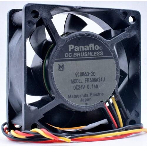 Brand new original FBA06A24U 6025 6cm 60x60x25mm 24V 0.16A inverter server industrial computer cooling fan