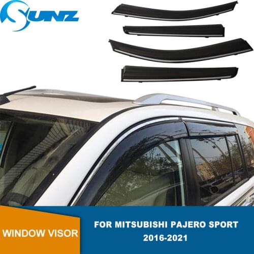 Window Visor For Mitsubishi Montero Pajero Sport Shogun 2016 2017 2018 2019 2020 2021 Sun Rain Deflectors Weather Shields SUNZ