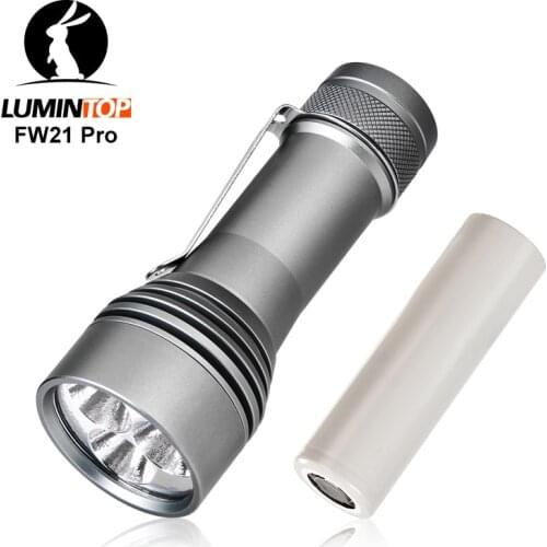2020 Lumintop FW21 PRO LED Flashlight 3 CREE X 50.2 LED 10000 LM High Power Flashlight By 21700 Battery for Camping