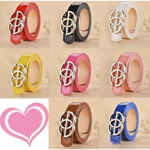 Childrens Fashion Belt Luxury Designer Boys Girls Alloy Smooth Buckle Belt Hight Quality Belts Boys Girls Jeans Waist Belt