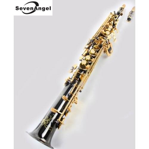 Soprano Saxophone Bb Wind Instrument Sax Western Instruments Black saxofone saxofon Soprano Musical Instruments black saxofon
