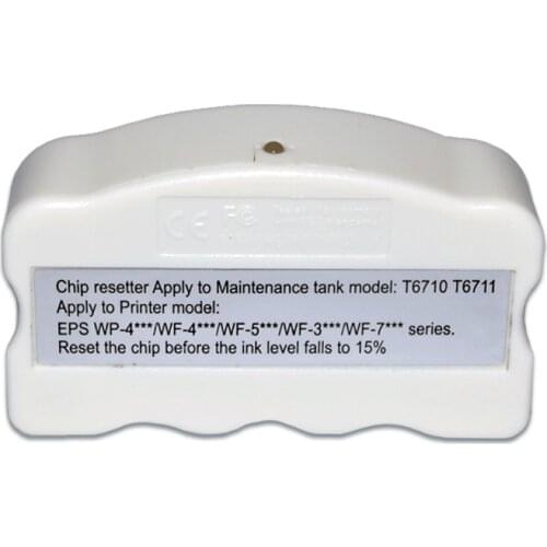 T6711 Maintenance Tank Chip Resetter for Epson WorkForce Pro WF7110 WF7210 WF7710 WF7720 WF7715 WF7610 WF7620