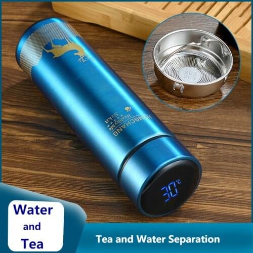 500ML Temperature Display Thermos Bottle 304 Stainless Steel Water Bottle Thermos for Tea Milk Coffee Cup Adult Gift