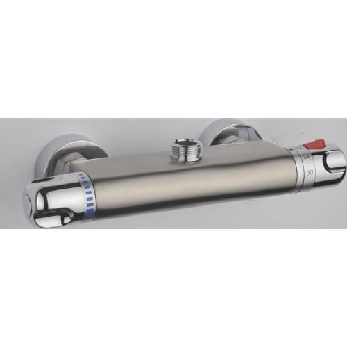 Bathroom thermostatic shower faucet mixer, Wall mount shower faucets chrome water tap, Brass shower faucet thermostatic valve