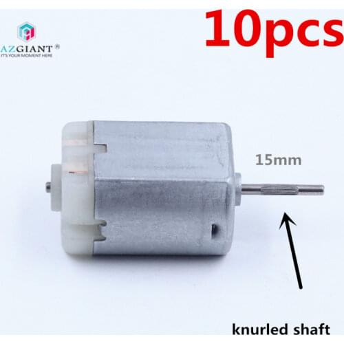 10pcs/lot FC-280 15mm knurled shaft 12V DC carbon brush motor car door lock ELV ESL steer rearview mirror motor Steer Lock