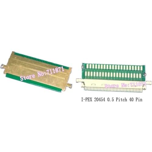 I-PEX 20454 0.5 Pitch 40Pin Adapter Connector IPEX 40P Lcd screen cable modify joint Connect plug 0.5 40Pin 20454 IPEX Plug