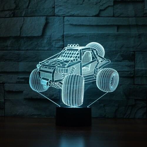 Racing Car Modeling 3d Stereo Nightlight Creative Personal Gift Led Lamp Kids Room Led Usb Led Light Lamp Led 3d toy