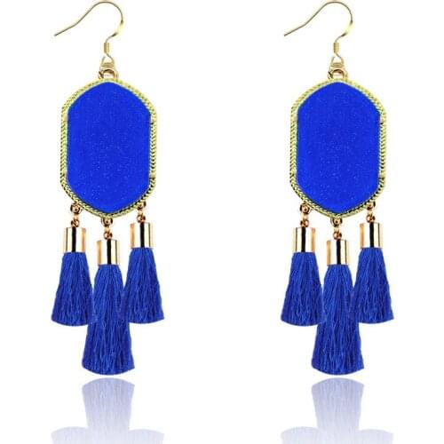 Acrylic Earrings Fluorescent Geometry Boho Bohemian OL Etnico Women Dangling Club Party Orecchini Lunghi Oorbellen Lang Kolczyki