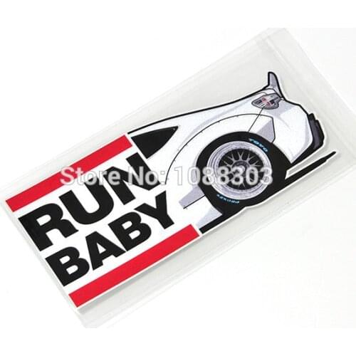Car Styling Japanese GT86 BRZ RB RUN BABY Car Sticker Decals for Toyota Motorcycle Bike Skateboard decals