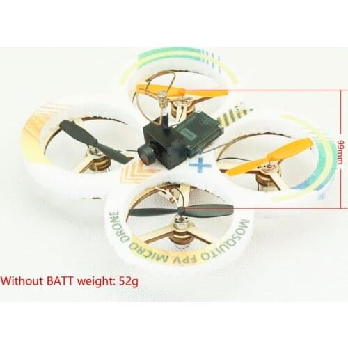 Free Shipping Micro Mini Multirotor FPV Quadcopter Racing Drone Mosquito 100 Class RC Kit