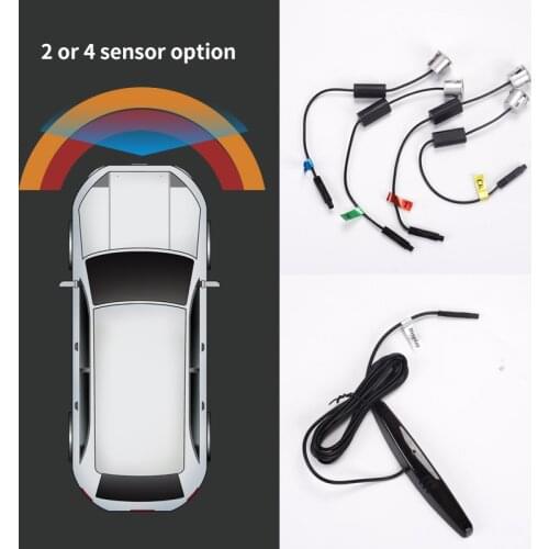 Speed-controlled Front Parking Sensor 4 digital blind sensor OBD plug Can bus wireless security detection for car