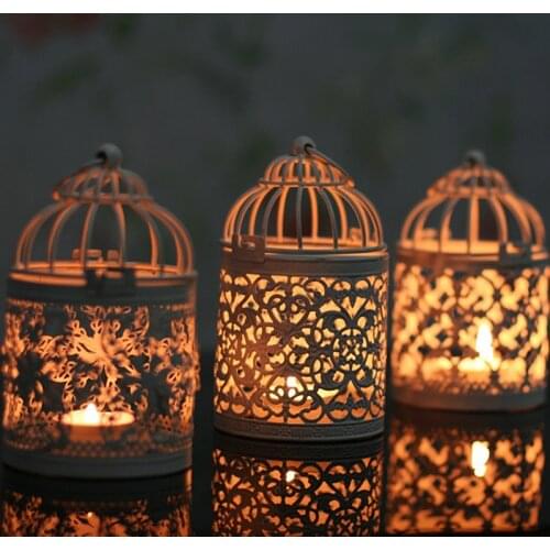 Decorative Moroccan Lantern Votive Candle Holder Hanging Lantern Vintage Candlesticks Home Decoration Lantern
