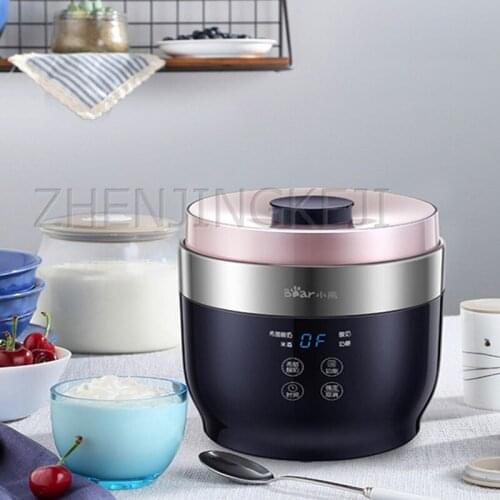 220V Home Stainless Steel Yogurt Machine Microcomputer Control Multifunctional Kitchen Appliance Yogurt Fermentation Cheese Make