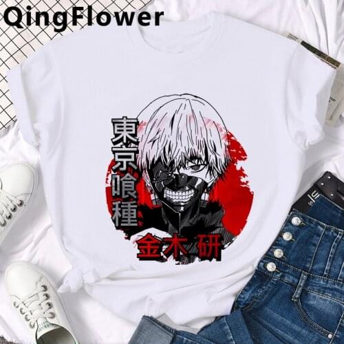 Anime Tokyo Ghoul Manga Kaneki Ken clothes men casual streetwear white t shirt top tees summer top streetwear graphic tees women