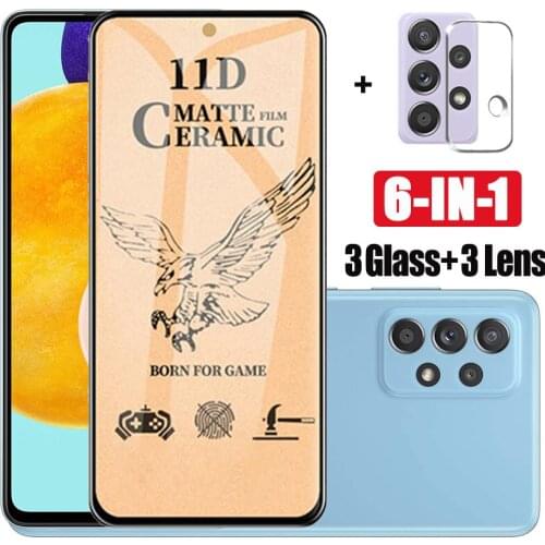 Gafas, Samsung a 52 Soft Matte Ceramic Film for Samsung-a52 Camera & Screen Protector Samsung Galaxy a72 4g 5g Protective Glass