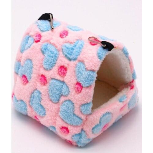 Small Animal Pets Cages Winter Spring Hamster Guinea Pig Squirrel Keep Warm Nest Soft Comfortable Sleepping Bed Hammock Tent