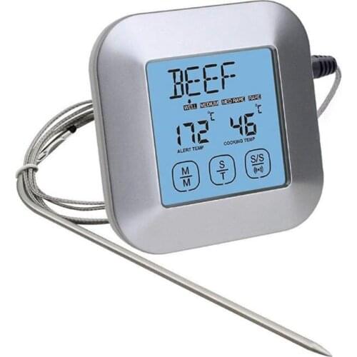Cooking Thermometer with WATERPROOF Stainless Steel Temperature Probes Guaranteed Not to Break, Silver. Good Used with