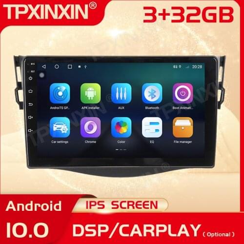 2 Din Carplay Android Radio Receiver Multimedia For TOYOTA RAV4 2006 2007 2008 2009 2010 2011 2012 GPS Video Recorder Head Unit