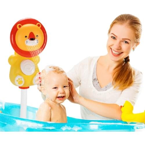 New Bath Toy Cute Cartoon Automatic Owl Bee Shape Water Spraying Pump Baby Bath Shower Head Spout Rinser Shower Toys For Kids
