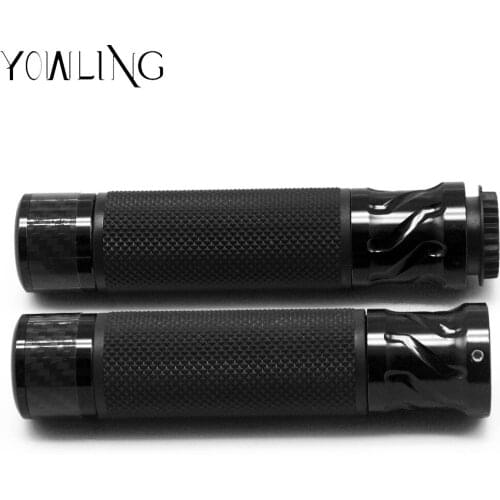 2019 New Motorcycle 7/8'' Retro Rubber Handlebar Hand Grip For Suzuki Kawasaki Triumph Ducati bmw Cafe Racer Bobber Custom