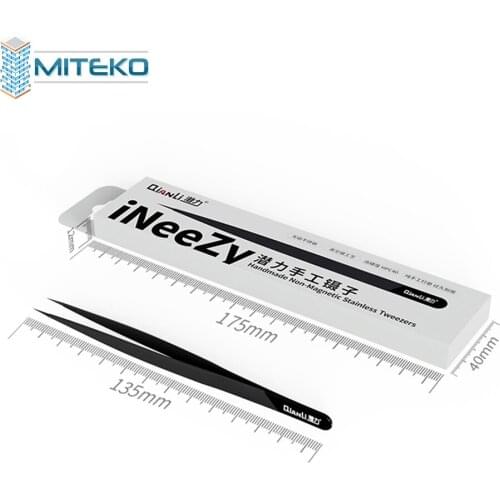 Qianli iNeeZY Handmade Polished Non-magnetic Stainless Tweezer ineezy High Hardness Vacuum Plating Process Jump line Tweezer