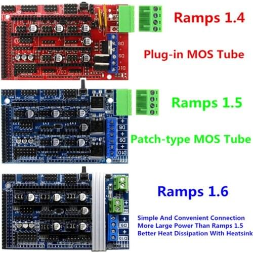 Ramps 1.6 Expansion Control 3D Printer Parts Ramps 1.4 1.5 Control Panel with Heatsink Upgraded for arduino 3D Printer Board
