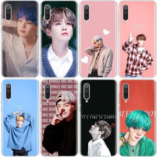 Suga K Pop Min Yoongi K Pop Novelty Phone Case For Xiaomi Redmi Mi Note 10 9 CC9 9T 8 A3 A2 A1 Lite Pro F1 CC9E 8C 6X 5X Coque C