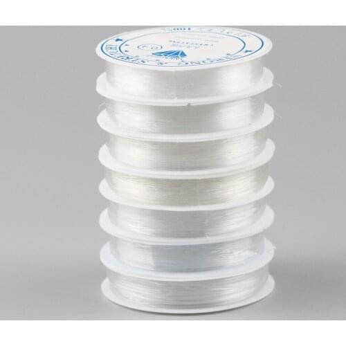 JHNBY Strong Transparent Crystal Elastic tretch Beading Rope Cord Thread String For DIY Necklace Bracelet Jewelry Making finding