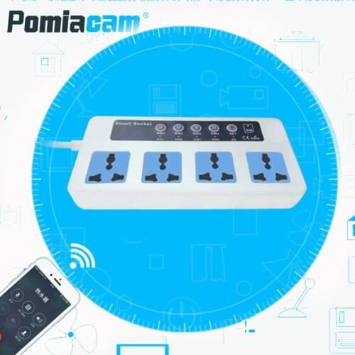 SC3 GSM Power socket Switch Remote Control By SMS Call with 4 Power Socket Temperature Sensorfor Home Appliance ON OFF