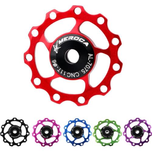 MEROCA bicycle transmission guide wheel 11T 13T aluminum alloy Palin rear derailleur guide wheel Shimano 105 groupset