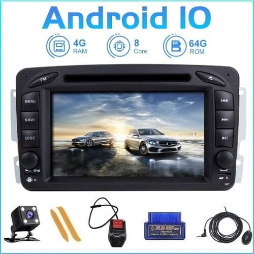 ZLTOOPAI Eight Core Car Multimedia Player 2 Din Car Radio GPS Android 10 For Mercedes Benz CLK W209 Vito W639 Viano DVD Player