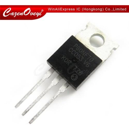 10pcs/lot STP80NF70 80NF70 TO-220 MOSFET controller 80A 70V EMU new original Immediate delivery In Stock