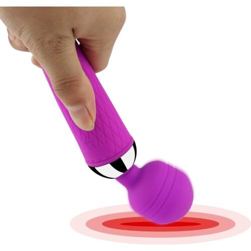 10 Speeds AV Magic Wand Massager Vibrating Vibrator USB Rechargeable Vagina Massage Vibrators Adult Toys Sex Toys for Women