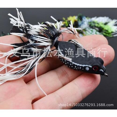 100pcs/lot 2" 5.08cm classic Lure frog Fishing Bait lures 0.24OZ 6.86g Tackle blackfish bait dwrs6114d