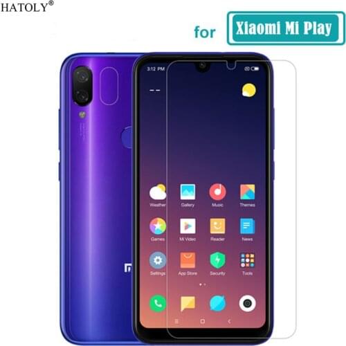 2pcs Glass For Xiaomi Mi Play Screen Protector Tempered Glass For Xiaomi Mi Play Full Glue Glass Phone Film For Xiaomi Mi Play