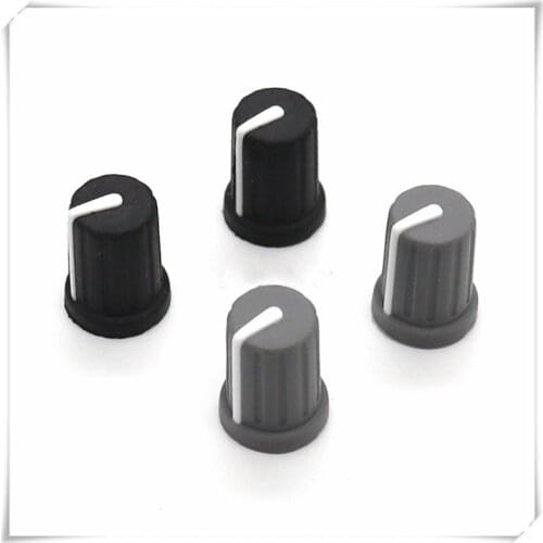 5 Pieces Rubber Half Shaft Knob Diameter 12.5mm Height 17mm Soft Rubber Potentiometer Knob 90 Degree D-Shaped Inner Hole 6mm