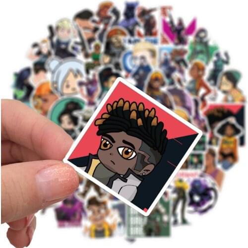 50 PCS Shoot Game Valorant Stickers for Car Styling Bike Motorcycle Phone Skateboard Laptop Travel Luggage Cool Funny JDM Decal