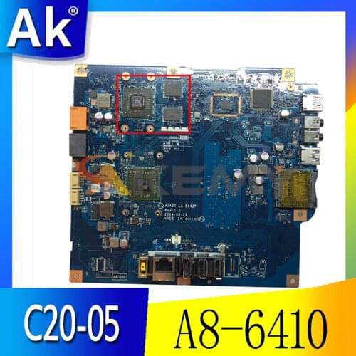Akemy For AIA20 LA-B692P Placa Base Ajuste Para Lenovo C20-05 C2005 AIO Placa Base CPU A8-6410 2G Graphics Card 100% Test Work
