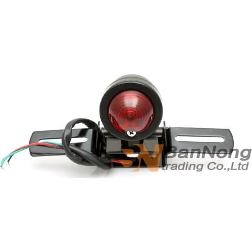 Free Shipping motorcycle Universal Rear TailLight Brake Light For Yamaha Suzuki Honda Magna 250 750 Shadow Steed VLX 400 600 KTM